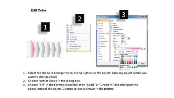 Editable PowerPoint Template Straight Demonstration Of 6 Stages Business Graphic