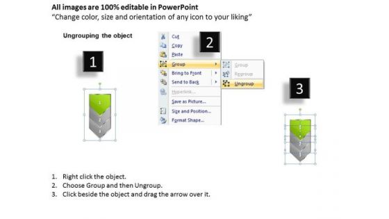 Editable Ppt Arrow 3 Stages 1 Time Management PowerPoint 2 Graphic