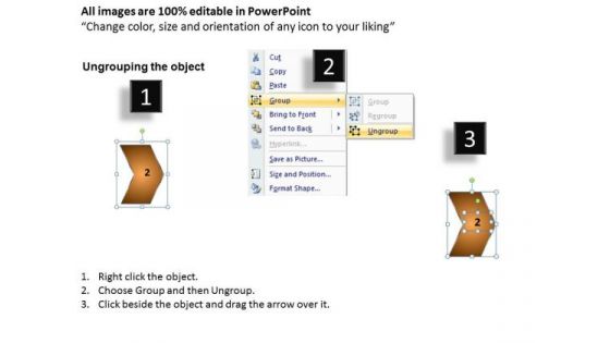 Editable Ppt Background Sequential Representation Of 5 Steps Using Arrows 3 Graphic