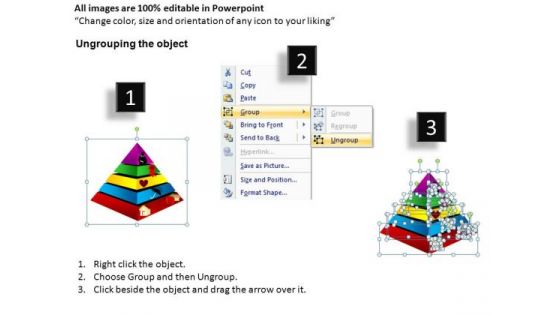 Editable Ppt Diagrams With Pyramids Maslows Slides