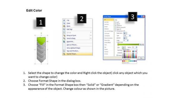 Editable Ppt Hierarchical Stages Represented By Arrow Project Management PowerPoint 2 Graphic