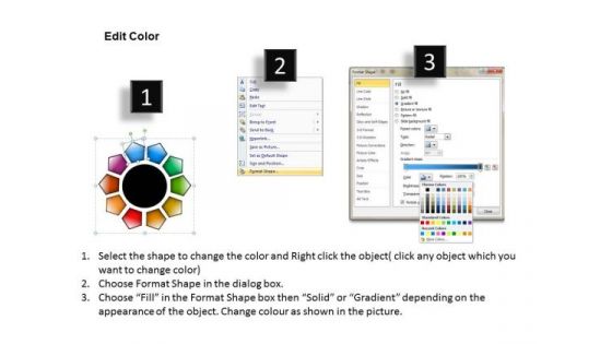Editable Ppt Slides Rose Petal Diagram PowerPoint Templates