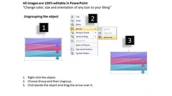 Editable Ppt Template Arrow Process 3 Phase Diagram Project Management PowerPoint 1 Design