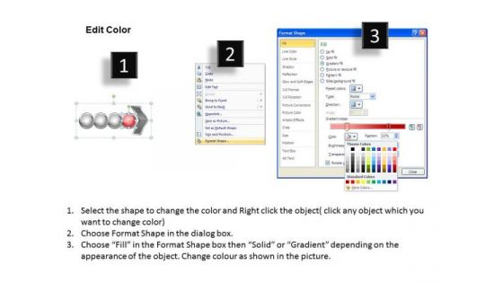 Editable Ppt Template Circular Flow Of 4 Stages Time Management PowerPoint 5 Image