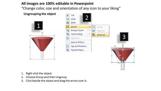 Editable Ppt Templates 3d Funnel Diagram Stages PowerPoint Slides