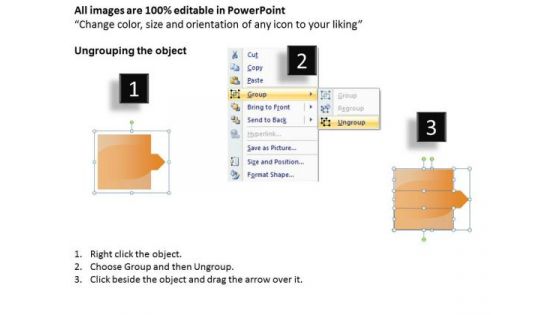 Editable Ppt Theme Arrow Process 4 Stages Business Strategy PowerPoint 3 Graphic