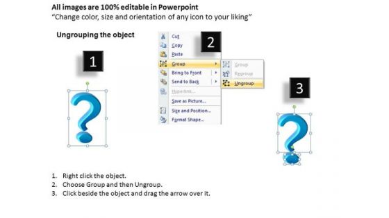Editable Question Marks Clipart PowerPoint Slides
