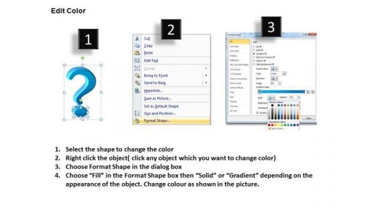 Editable Question Marks Clipart PowerPoint Slides