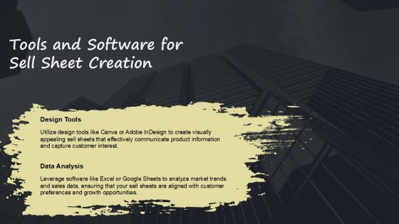 Editable Sell Sheet Presentation Template For Business Growth PPT H