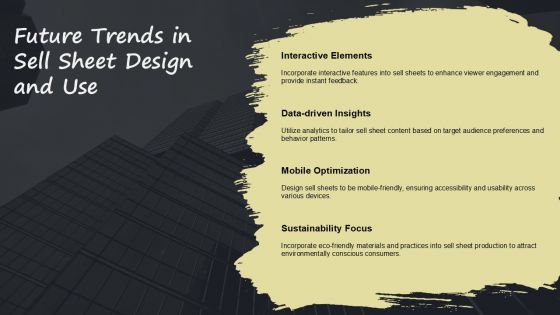 Editable Sell Sheet Presentation Template For Business Growth PPT H