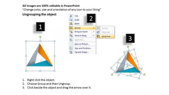 Editable Triangle Diagram PowerPoint Presentation Template