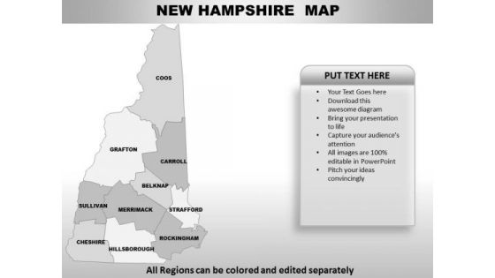 Editable Usa New Hampshire State PowerPoint Maps