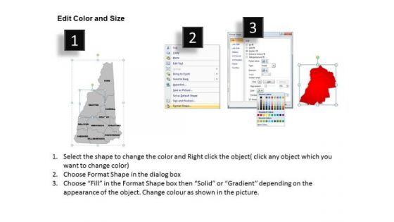 Editable Usa New Hampshire State PowerPoint Maps