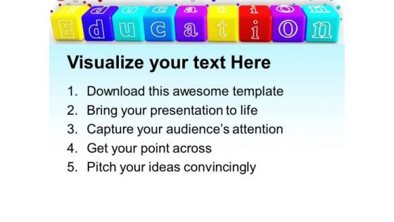 Education Blocks Future PowerPoint Templates And PowerPoint Themes 0912