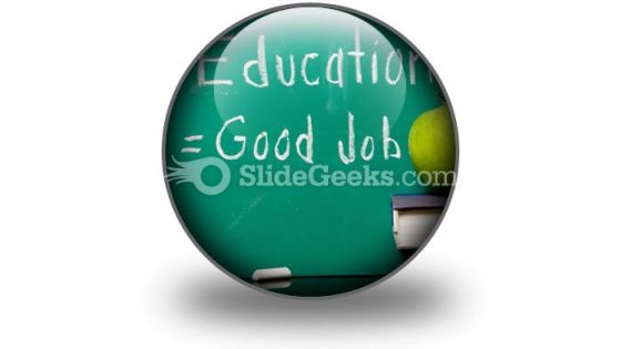 Education Equals Good Job PowerPoint Icon C