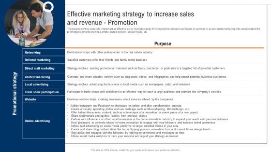 Effective Marketing Strategy To Increase Sales And Revenue Real Estate Renovation Clipart Pdf