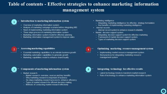 Effective Strategies To Enhance Marketing Information Management System Complete Deck With Slides