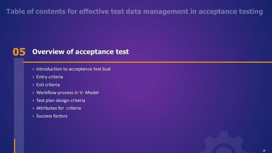 Effective Test Data Management in Acceptance Testing PPT Example