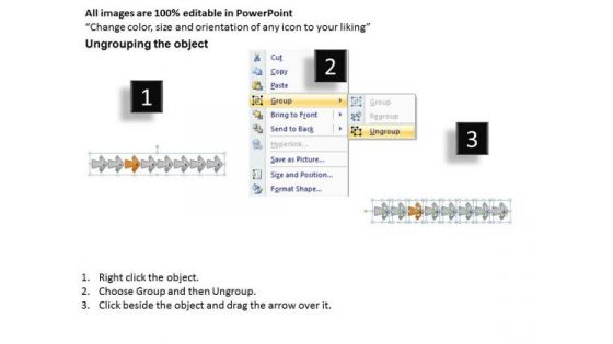 Eight Distinct View Point Diagram Vision Flowcharts PowerPoint Templates