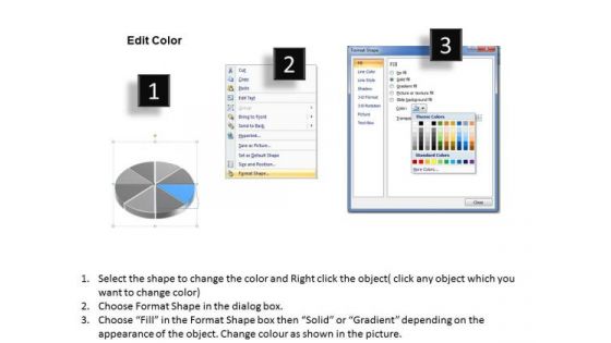 Eight Stages Of Pie Chart Data Interpretation Business Plan PowerPoint Slides