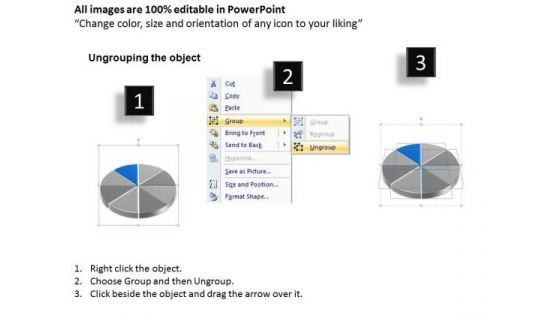 Eight Stages Of Pie Chart Data Interpretation Detailed Business Plan PowerPoint Templates