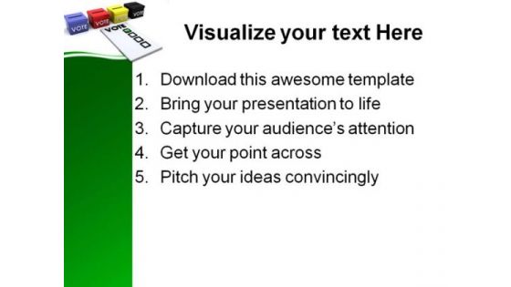 Election Ballot Box Government PowerPoint Themes And PowerPoint Slides 0311