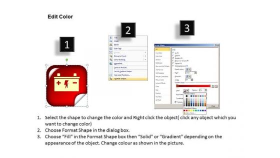 Electric Battery PowerPoint Image Slides