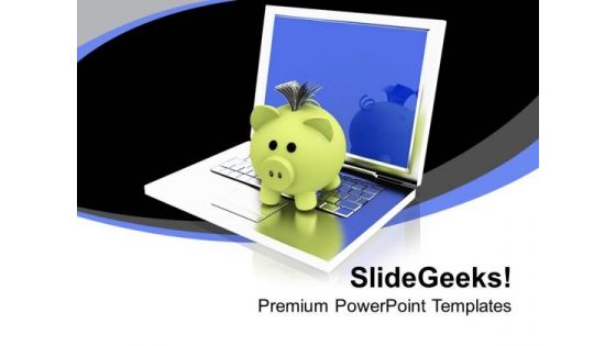 Electronic Bank Account Technology PowerPoint Templates Ppt Backgrounds For Slides 1212