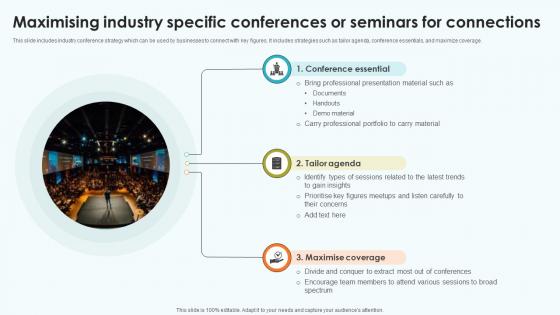 Elevating Sales Networks Maximising Industry Specific Conferences Or Seminars SA SS V