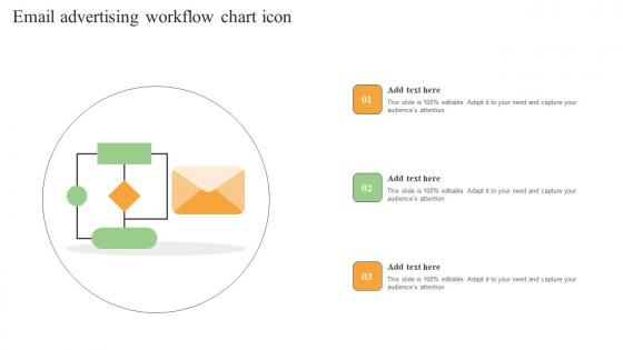 Email Advertising Workflow Chart Icon Template Pdf