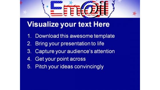 Email America Internet PowerPoint Templates And PowerPoint Backgrounds 0711