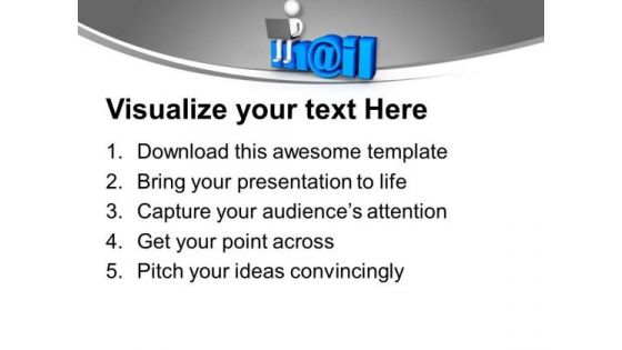 Email And Laptop Concept Of Networking PowerPoint Templates Ppt Backgrounds For Slides 0313