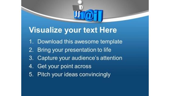 Email And Laptop Concept Of Networking PowerPoint Templates Ppt Backgrounds For Slides 0313