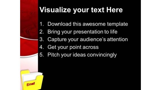Email Folder Of Business Finance PowerPoint Templates And PowerPoint Themes 0912