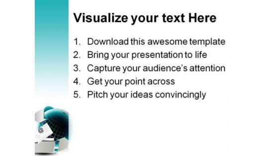 Email Internet PowerPoint Themes And PowerPoint Slides 0411