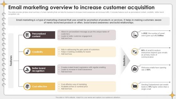 Email Marketing Overview To Planning Outreach Campaigns PPT Presentation