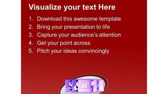 Email Symbol Global Networking PowerPoint Templates Ppt Backgrounds For Slides 0513