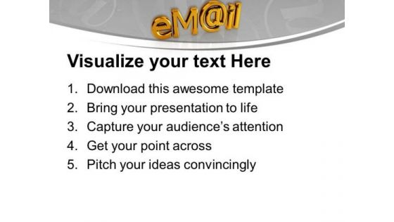 Email Symbol Technology PowerPoint Templates Ppt Backgrounds For Slides 0113