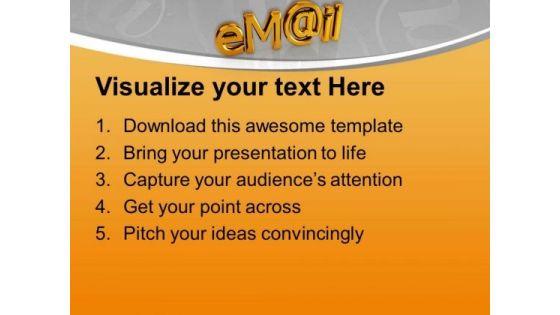 Email Symbol Technology PowerPoint Templates Ppt Backgrounds For Slides 0113