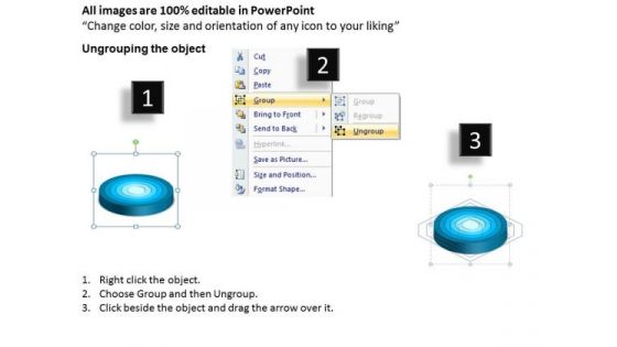 Emanating From Center Business 6 Stages Non Profit Plan Sample PowerPoint Templates