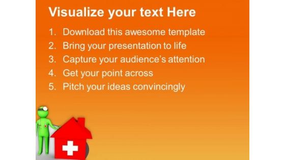 Emergency Shelter Home PowerPoint Templates Ppt Backgrounds For Slides 0813