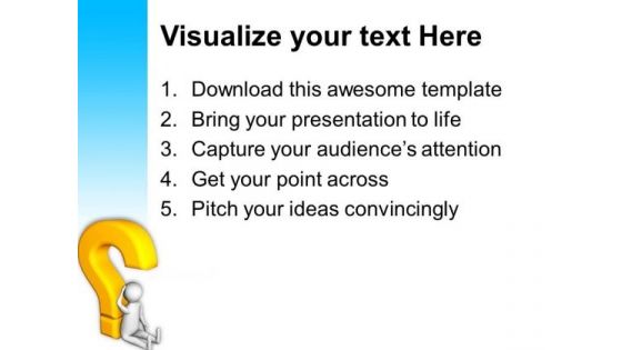 Emerging Questions In Human Mind PowerPoint Templates Ppt Backgrounds For Slides 0813