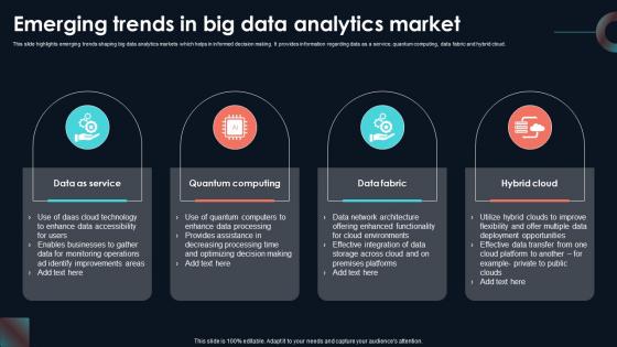 Emerging Trends In Big Data Analytics Developing Strategic Insights Using Big Data Analytics SS V