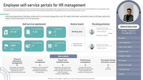 Employee Self Service Portals For HR Management DT SS V Employee Self Service Portals For HR Management DT SS V