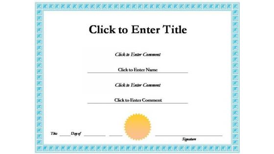 Employee Success Certificate PowerPoint Templates Employee Success Certificate PowerPoint Templates