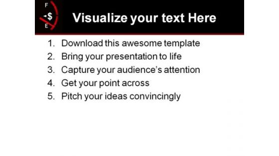 Empty Funds Finance PowerPoint Template 0610