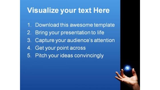 Energy Abstract PowerPoint Template 0810
