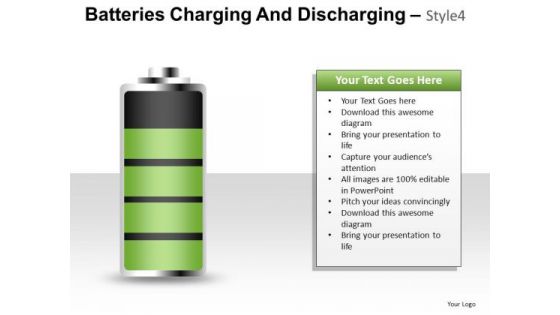 Energy Batteries Charging 4 PowerPoint Slides And Ppt Diagram Templates