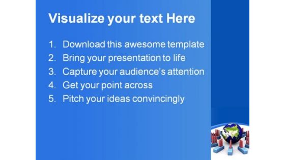 Energy Consumption Globe PowerPoint Template 0810