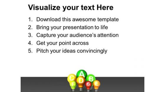 Energy Efficiency Concept Go Green PowerPoint Templates And PowerPoint Themes 0912